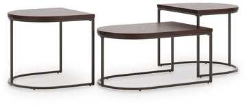 Vanmore - Occasional Table Set (Set of 3) - Dark Brown