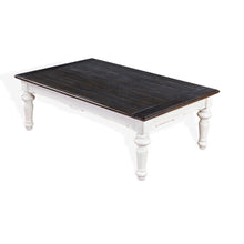 Carriage House - Coffee Table - Cottage White / Europen Dark