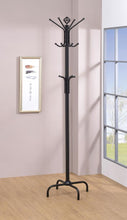 Collier 12 Hook Freestanding Coat Rack Hat Hanger – Black