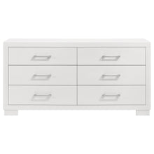 Jessica 5 Piece Queen LED Bedroom Set – Snow White