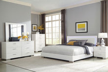 Felicity 5 Piece Queen Bedroom Set – White High Gloss
