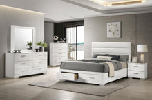 Felicity 5 Piece Queen Platform Bedroom Set – White High Gloss