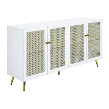 Gaerwn - Console Cabinet With LED - White High