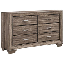 Kauffman 5 Piece Queen Storage Bedroom Set – Washed Taupe