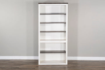 Carriage House - Bookcase / Open - Cottage White / Europen Dark