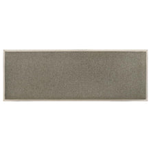 Franco Fabric Upholstered Bench with Shelf – Distressed White