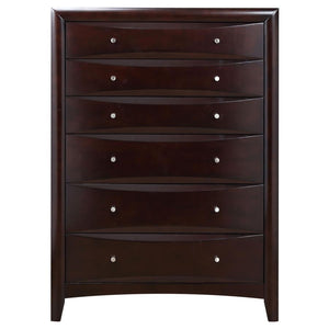 Phoenix - 6-Drawer Chest - Deep Cappuccino