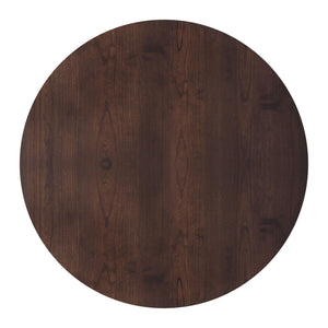 Tioga - 47" Round Table - Brown Cherry
