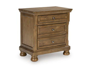 Feddinger - Medium Brown - Two Drawer Night Stand