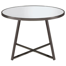 Jillian - 5 Piece Round Mirror Top Dining Set - Black Nickel