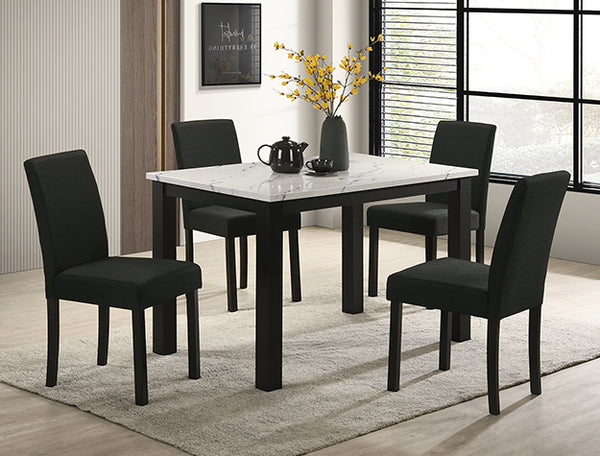 Resia 5 Piece Dining Set – White