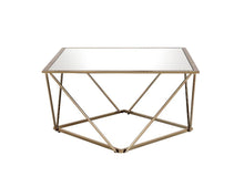 Fogya - Coffee Table - Mirrored & Champagne Gold Finish