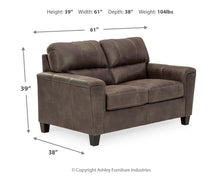 Navi - Loveseat - Smoke