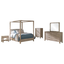Solano 5 Piece Queen Canopy Bedroom Set – Weathered Mango