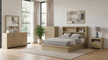 Hendricks 5 Piece Queen Bedroom Set – Light Oak