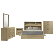 Hendricks 5 Piece Queen Bedroom Set – Light Oak