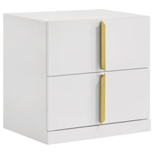 Ines 5 Piece Queen Bedroom Set – Navy / White High Gloss