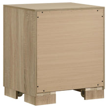 Arielle 5 Piece Queen Upholstered Bedroom Set Light Oak – Light Tan
