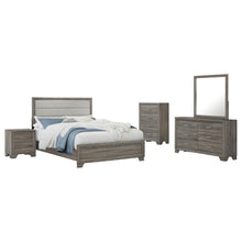 Wright 5 Piece Queen Bedroom Set – Brown Oak