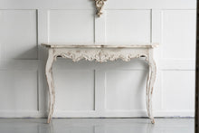 Slimline wash Console Table, For Hallway Living Room Bedroom - White Washed