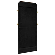 Arini Cane Weave Full Length Standing Floor Mirror – Black