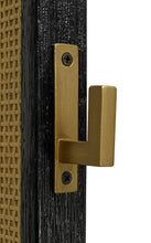 Arini Cane Weave Full Length Standing Floor Mirror – Black