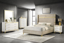 Lucia 5 Piece Queen Bedroom Set – Beige / White