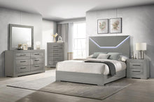 Ives 5 Piece Queen Bedroom Set – Grey High Gloss