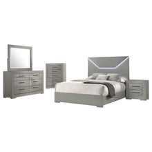 Ives 5 Piece Queen Bedroom Set – Grey High Gloss
