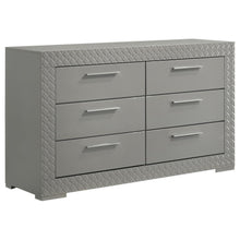 Ives 5 Piece Queen Bedroom Set – Grey High Gloss