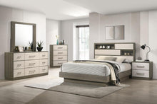 Fenwick 5 Piece Queen Bedroom Set – Grey Oak / Almond