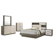 Fenwick 5 Piece Queen Bedroom Set – Grey Oak / Almond