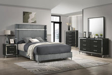 Lucia 5 Piece Queen Bedroom Set – Grey / Black