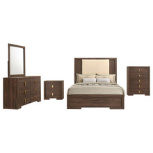 Etienne 5 Piece Queen Bedroom Set – Walnut / Vanilla