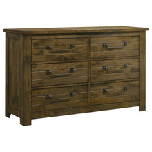 Doherty 5 Piece Queen Bedroom Set – Rustic Golden Brown / Light Brown