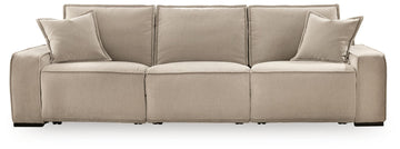 Carceri - 3-Piece Power Sectional Reclining Sofa With Armless Power Recliner - Cashmere