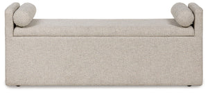 Galliden - Beige - Large Upholstered Dining Room Bench
