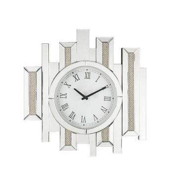 Ornat - 22" Wall Clock - Faux Square Diamonds