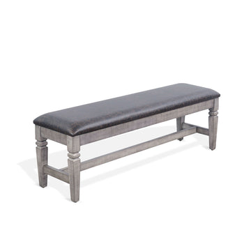 Homestead Hills - Cushioned Bench - Tobacco Leaf / Alpine Gray