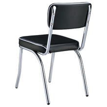 Retro 5 Piece Round Dining Table Set – White / Black