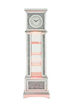 Noralie - Grandfather Clock - Mirrored & Faux Diamonds - Wood