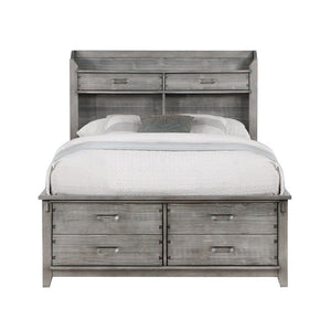 Veda - Full Bed With Storage - Gray