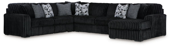 Midnight-Madness 4 Piece Sectional