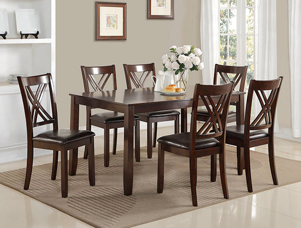 Eloise 7 Piece Dining Set – Espresso