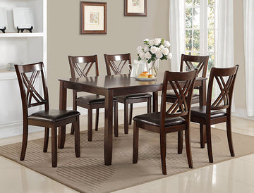Eloise 7 Piece Dining Set – Espresso