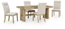 Lasinger - 5 Pc. - Dining Table And 4 Upholstered Side Chairs - Light Brown