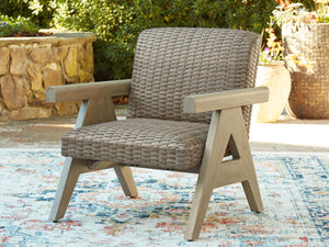 Cliff Trails - Beige - Rocking Lounge Chair