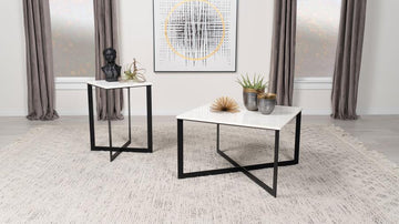 Tobin - Marble Top Coffee And End Table Set