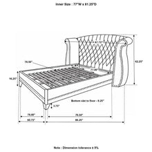 Barzini - Upholstered Wingback Bed