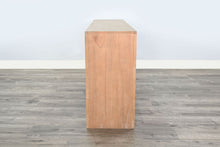 Modern - Wood Sofa Table With Arched Open Shelf Design